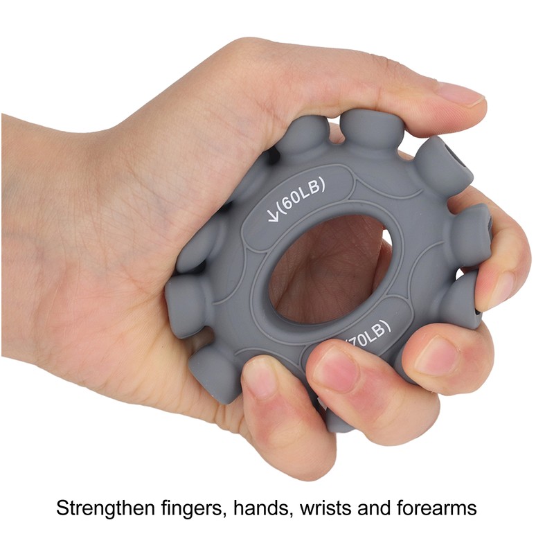 Grip Strength Ring Trainer Hand Silicone Finger Strengthener for Forearm