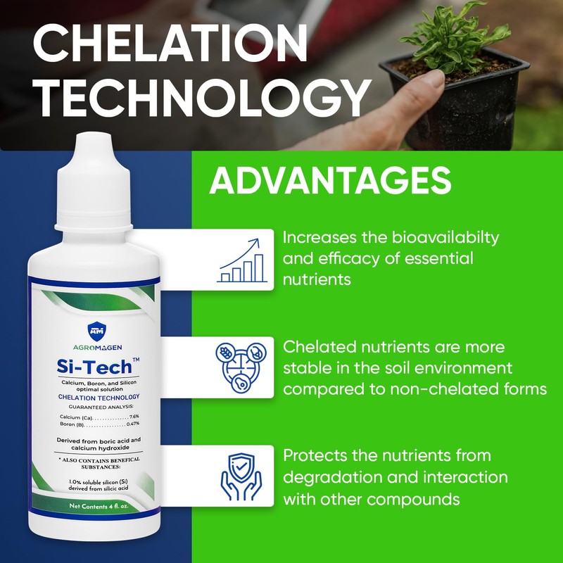 AgroMagen, Si-Tech Silica, Mono-Silicic Acid Plant Nutrient Solution with Chelation