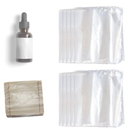Feelers 100PCS Shrink Wrap Bags 4 X 10 inch, POF Odorless Heat Shrink Wrap Bags for Present, DIY Projects, Soap, Candle