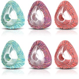 Tudomro 6 Pack Cpap Mask Liners for Full Face Cover, Soft Reusable Cushion Mask Covers Absorb Facial Oils and Moisture(Mixed Color)