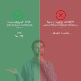 3IDEE VESA Adapter, VESA Mount Compatible with ODYS Monitor (Q27, Q27 Pro) - VESA Mount 75 x 75 mm - VESA Adapter for Monitors without VESA Connection