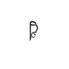 Concept4u 50 Black External Light Gutter Hooks Christmas Decoration Home