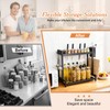 Countertop Spice Rack Organizer 2-Tier Seasoning Organizer with Metal Guardrail