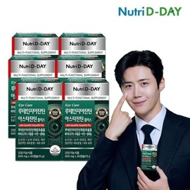Nutri D Day Eye Care Lutein Zeaxanthin Astaxanthin Plus 6 Boxes Total 180 Capsules / 뉴트리디데이 아이케어 루테인 지아잔틴 아스타잔틴 플러스 6박스 총180캡슐