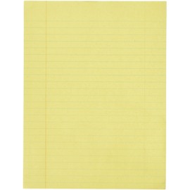 School Smart Newsprint Paper with Red Margin, 8 x 10-1/2 Inches, Yellow, 500 Sheets - 085235
