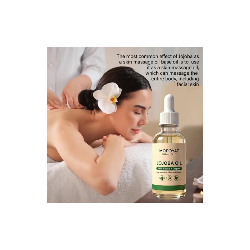 2pcs Aceite De Jojoba Puro Prensado En Fro Con Gotero