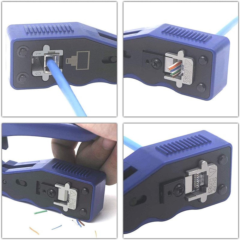 VCE GJ670BL Penetrating RJ45 Crimping Pliers, Crimping Pliers, For CAT6A,