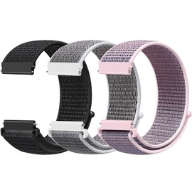 Bcuckood Watch Band, 18 mm, 19 mm, 20 mm, 22 mm, Universal, Nylon, Replacement Wristband, Men’s, Women’s, Adjustable, Quick-Release Watch Strap, No Gemstone