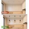 tebio 6-Inch Recessed Can Light Conversion Kit for Pendant Light