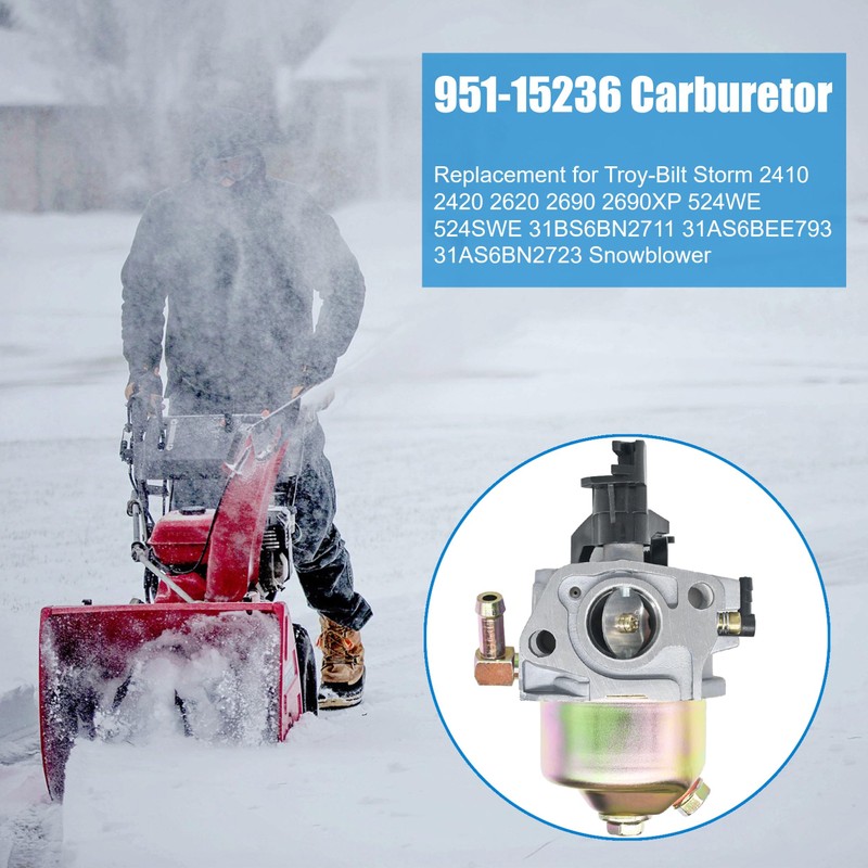 951-15236 Carburetor for Troy Bilt Storm 2410 Craftsman SB410 2420