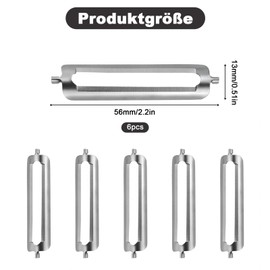 Pack of 6 Peeler Tupper, Peeler Replacement Blades, Peeler for Tupperware Replacement Parts, Stainless Steel Peeler Replacement Blades for Vegetable Peeler, Potato Peeler, Asparagus Peeler