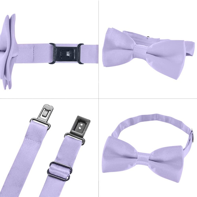 DonDon Father-son bow tie set in partner look, already tied