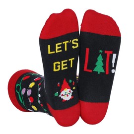 IRISGOD Funny Christmas Socks for Men & Women - Novelty Xmas Gifts - Cool Stocking Stuffers