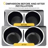 Zikefest 2PCS Car Cup Holder Coasters, 2.75 Inch Carbon Fiber