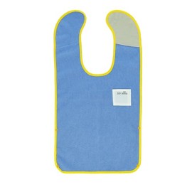 丸眞 スタイL to:alla トアラブルー ぺたっとくっつく 名前ネーム付き マイクロファイバー よだれかけ 1815009900