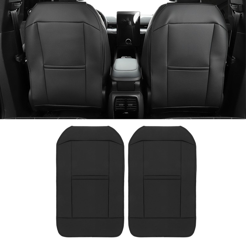 2Pcs Car Seat Anti Kick Pad Rear Back Dust Resistant