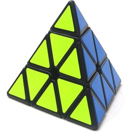 3x3x3 Pyramid Speed Cube Triangle Cube Puzzle 3x3 Sticker Magic Cube Fast and Sturdy Cube Puzzle to
