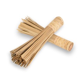 Restaurantware-Motomori 11 Inch Cleaning Whisks, 10 Traditional Wok Brushes - Stiff Whisks, Ergonomic Handle, Bamboo Pot Scrapers, Suitable For Cleaning Woks, Pans, Grills, Pots, Dishes, And More