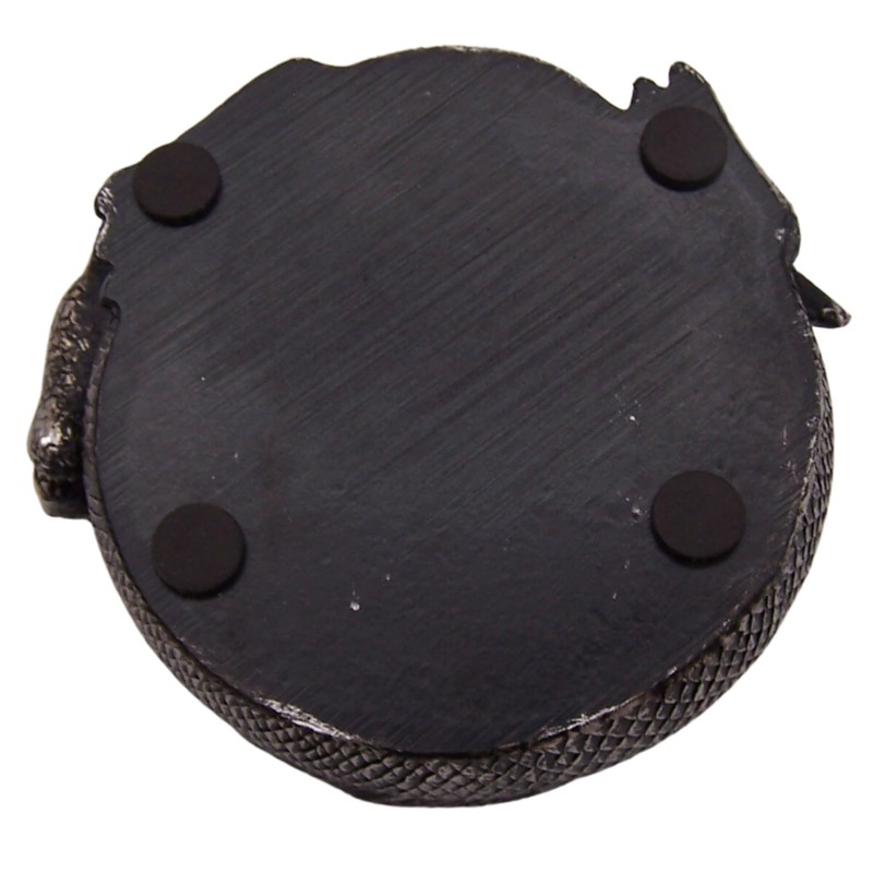 Dragon Engraved Coaster Holder with Flying Dragon Coasters, Set of