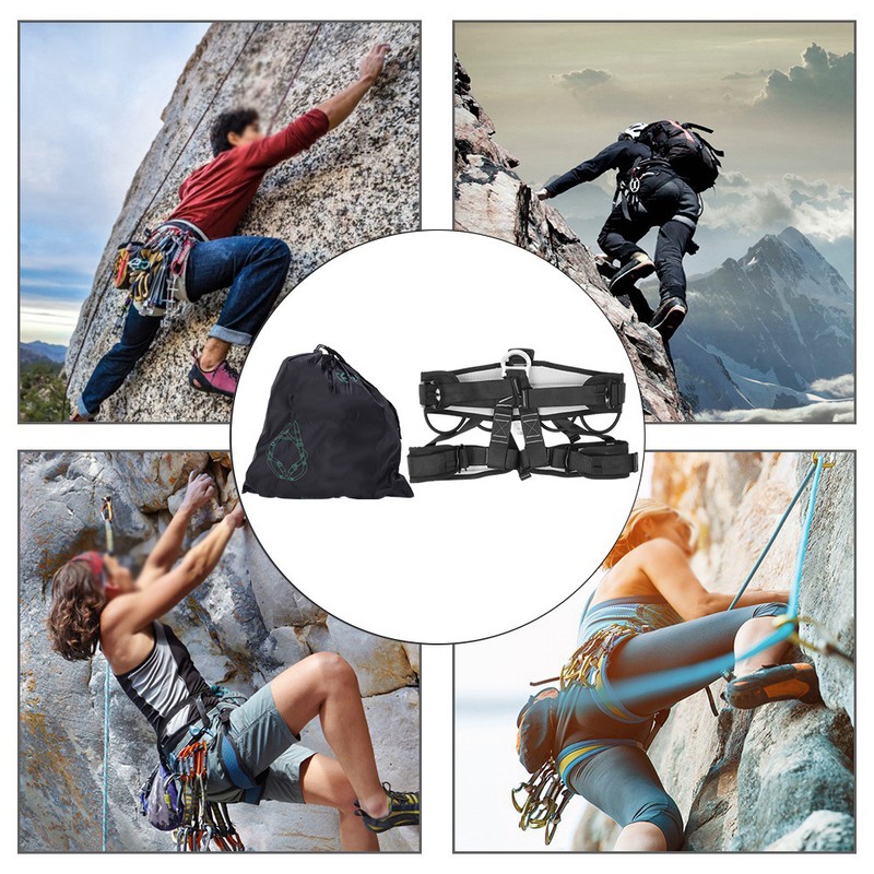 Outdoor Rock Climb Half Body Waist Support Climbing Harness Rappelling