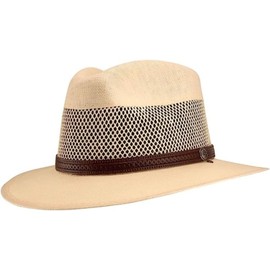 American Hat Makers Straw Hats for Men & Women — Milan Fedora Summer Hats Cream