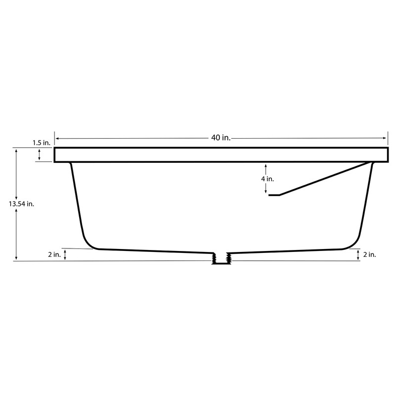 RV Bathtub | Durable Replacement 40" x 24" | Camper