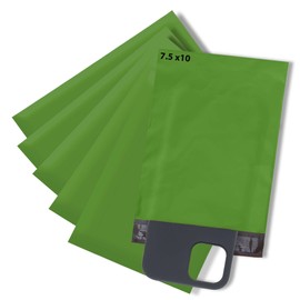 Small Poly Mailers 7.5x10, Solid Green Shipping Bags - Tear And Puncture Free Poly Bags - Water Resistant Mailing Bags - Packaging Bags For Small Business - 200 Count
