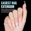 TOMICCA False Nail Tips, Square Nail Tips, 240 Pieces, Square