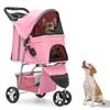 CAAP DRIVEN 3-Wheel Dog Stroller - Compact Foldable Design with