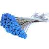 Leadseals 100 Blue Metal Security Seals - Tamper-Proof Self-Locking, Numbered