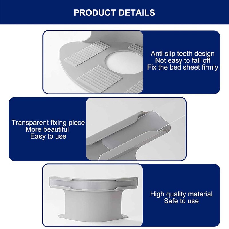 LAIKAIEU Bed Sheet Holder, Bed Sheet Tensioner with Lock Strips,