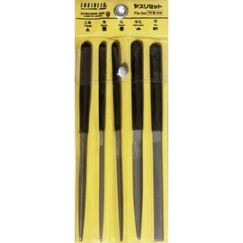 5 piece Mixed Precision mini File Set (Smaller Sized Needle Type Files). Made in Japan. ENGINEER tfs-02