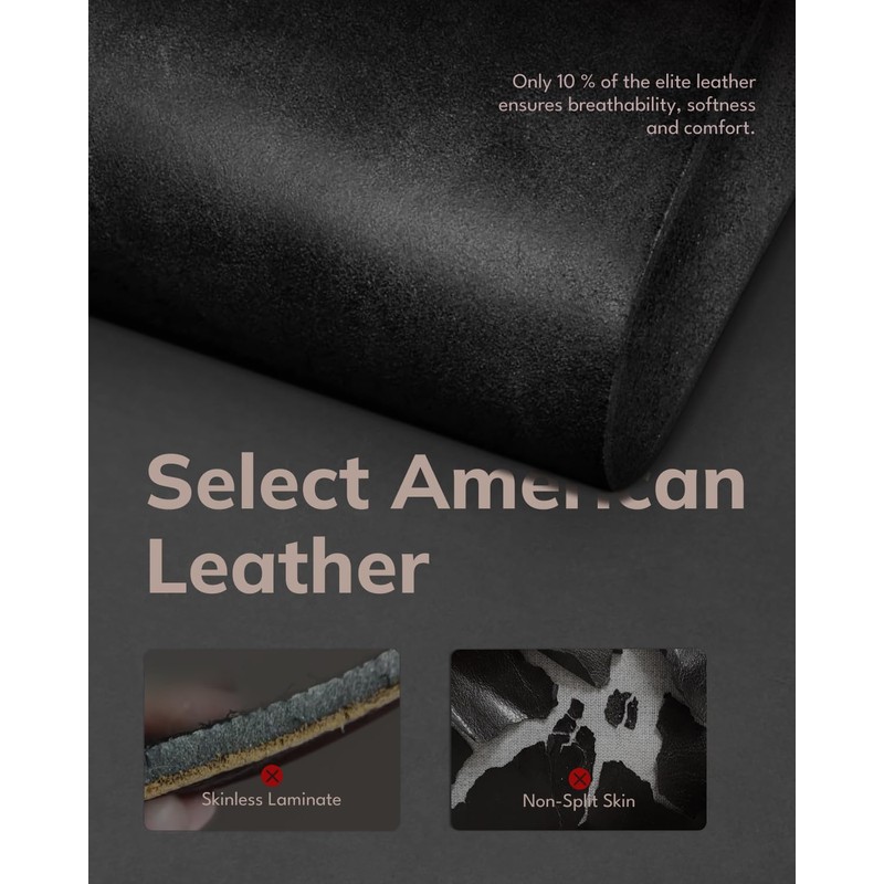 FAIRWIN Leather Dog Leash 6 Foot - Braided Military Grade