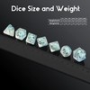 Dinosaur D&D Dice Set 7PCS Polyhedral Dice for Dungeons and