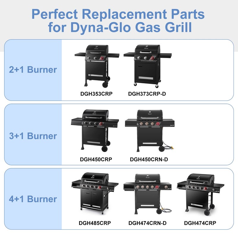 Criditpid Grill Heat Plate Replacement for Dyna-Glo 5 Burner DGH474CRP,