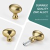 1.3 inch 10 Pack Oval Cabinet Knobs Champagne Bronze Cabinet