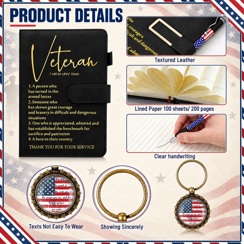 Veterans Day Gift 17 Oz Tumbler Cup A5 Journal Pen