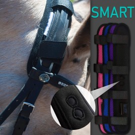 BENEFAB Smart Therapeutic Poll Pad | Far-Infrared & Magnetic Therapy | Comfort & Care for the Poll | Helps Jaw Tension | Provides Relief | Blue