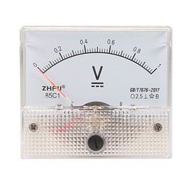 uxcell DC 0-1V Analog Panel Voltage Gauge Volt Meter 85C1 2.5% Error Margin
