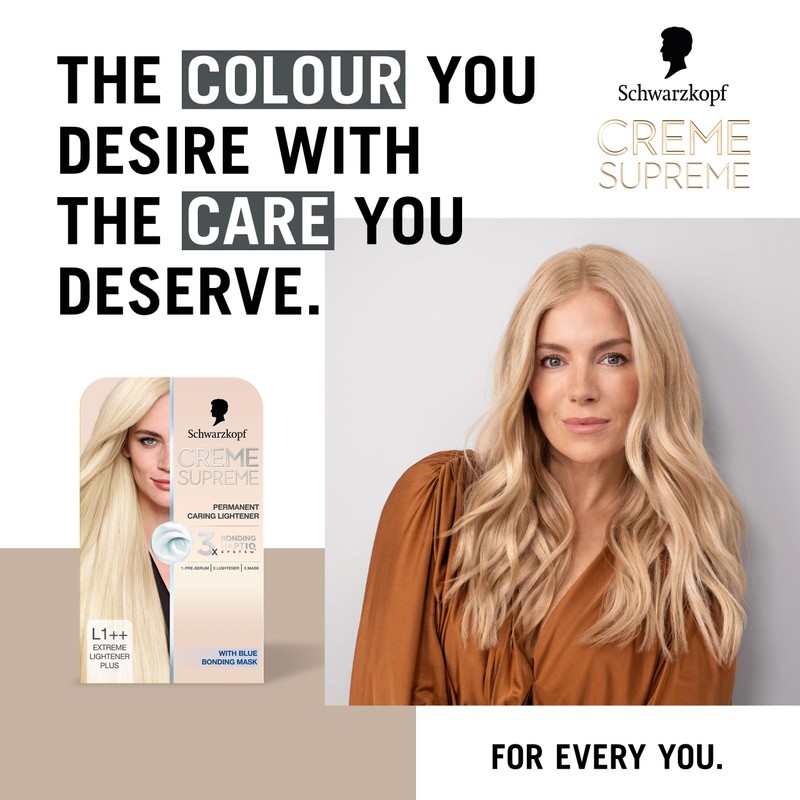 Schwarzkopf Creme Supreme L1++ Extreme Lightner Plus, Permanent Hair Lightener,