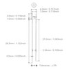 CHANZON 100 pcs 3mm Yellow LED Diode Lights (Clear Flat