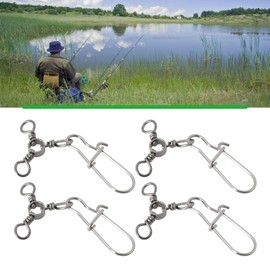 Briny River 30pcs Fishing 3 Way Swivel Snaps Triple Swivels Size 2# 6# 8# Fishing Lure Connectors