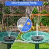 Solar Fountain for Bird Bath, Solar Water Fountain with Multiple