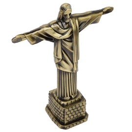 Christ Statue Model, Brazil Landmarks Model, Religious Desktop for Gift Office Ornament Souvenir Model Home