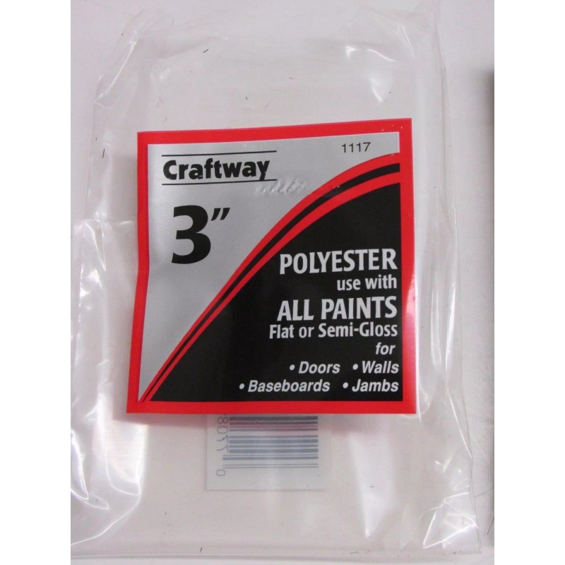 Linzer NEW! LINZER 3" CRAFTWAY POLYESTER BRISTLE BRUSH, #1117, for