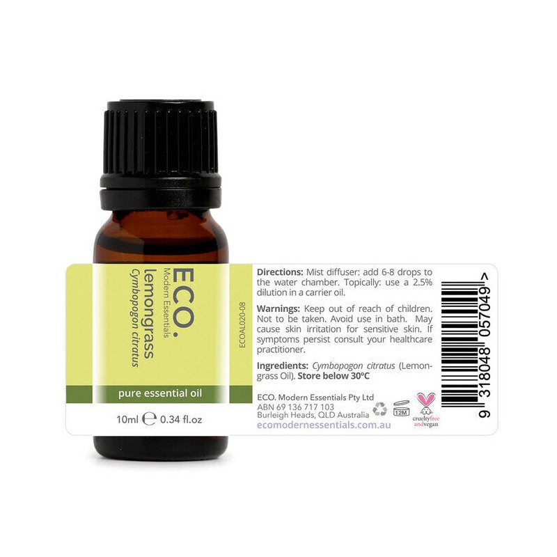 ECO. Modern Essentials Lemongrass Pure Essential Oil, 10ml