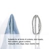 sourcing map 2pcs Curtain Tieback Hooks, Stainless Steel Tassel Curtain