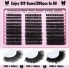 Goddvenus Fluffy Cluster Lashes Individual Eyelashes 300pcs Volume Russian Lash