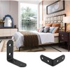 24 Packs Black L Bracket 40 x40mm Corner Braces,YMAISS Small