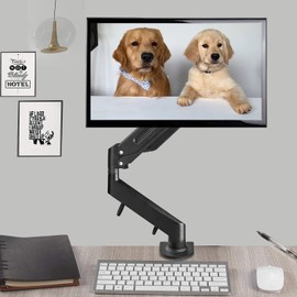 Suptek Monitor Mount Gas Spring Monitor Arm Desk Mount Fully Adjustable Fits ...